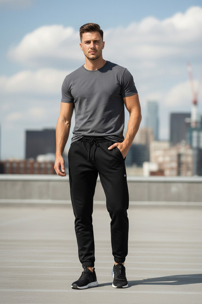 Fulla Moda بنطال رياضي برباط على الخصر ومطبوع