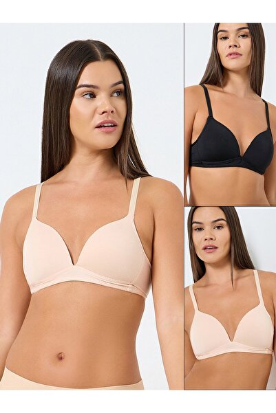 Styli Pack of 2 - Non Padded Non Wired Plunge Bra