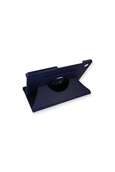 byhodi Samsung Galaxy X200 Tab A8 10.5 Case 360 Tablet Leather Case - Navy Blue