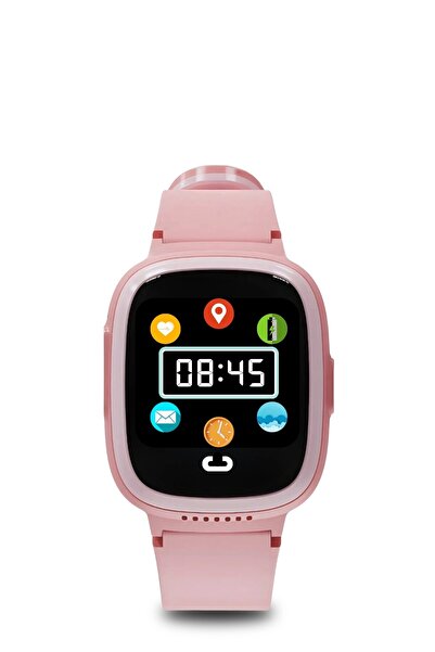 Saatistan Görüntülü Çocuk Takip Saati, GPS, Pembe, Güvenli ve Kolay Kullanım
