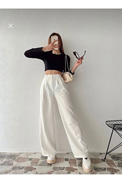Basko fashion Palazzo Lima Pants piped Oversized Cut