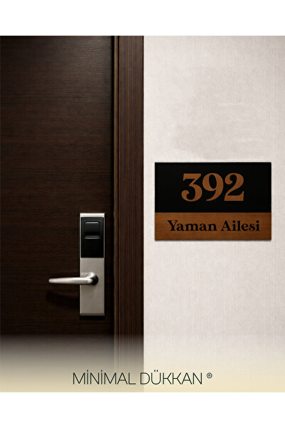 MİNİMAL DÜKKAN Modern Kapı Numarası – Dekoratif Bina & Daire Kapı Numaratörü