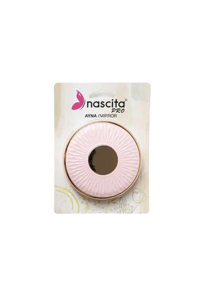 nascita 9 Cm Taşınabilir Çanta Aynası Pembe - 50