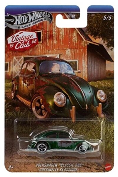 HOT WHEELS Silver Series 1968 Vintage Club Volkswagen Vlassic Bug JKY35