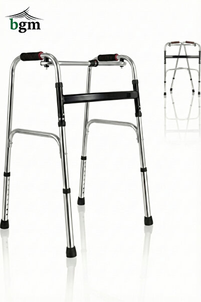 bgm Çelik Walker Yürüteç – Katlanır Çelik Walker Krom Kaplı Yüksek Kalite Yür...
