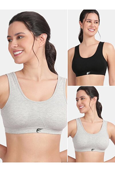 Envie By Styli Pack of 2 - Removable Pad Racerback Sports Bra