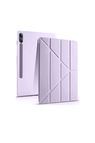 eco port حافظة تابلت Xiaomi Redmi Pad Se Mars مع حامل قلم - أرجواني