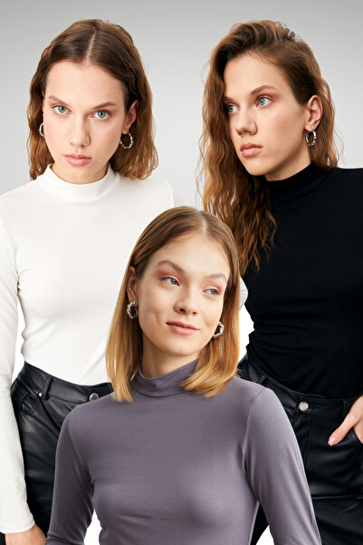 Ladima Women's Gray Black White 3-Piece Body