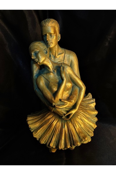 edora gems balerin çift biblo 25 cm masa ofis süsü