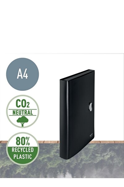 Leitz Mapa tip proiect Recycle, PP, partial reciclat, Blue Angel, reciclabil, A4, 250 coli, negru