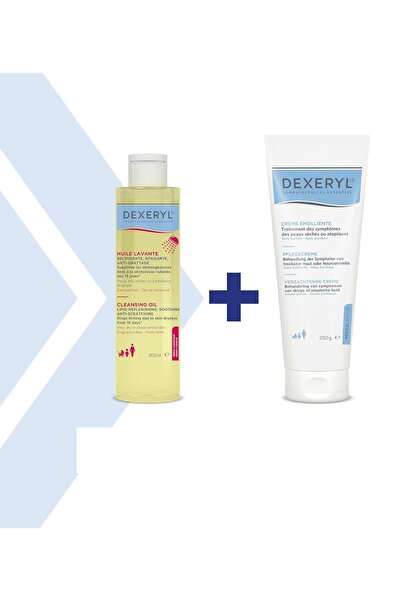 Ducray Dexeryl Cream 250 Gr + Dex Huile Lavante 200 Ml Set