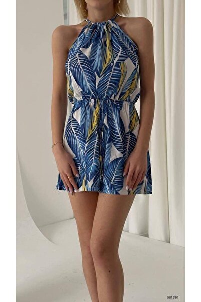 rengamoda Γυναικεία φόρμα σορτς με δαντέλα με μοτίβο από υφαντό ύφασμα βισκόζ...