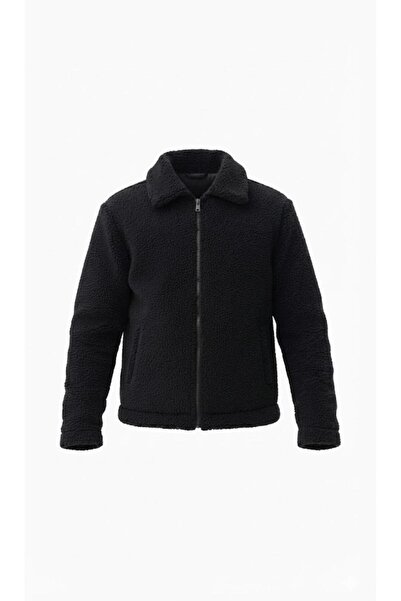 Plus Scorpion Teddy jacket with zipper