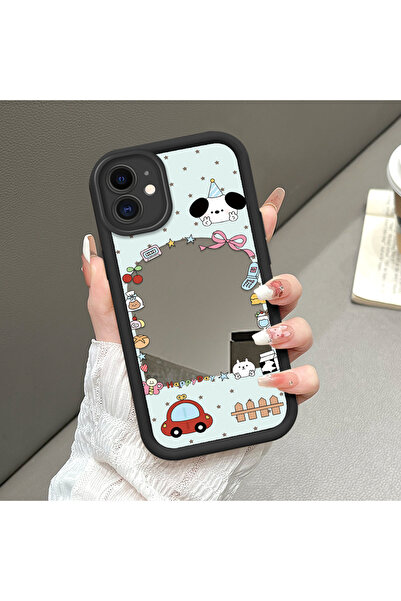 ucuc حافظة سيليكون سوداء مقاومة للسقوط متوافقة مع هاتف iPhone 11 بأنماط لطيفة...