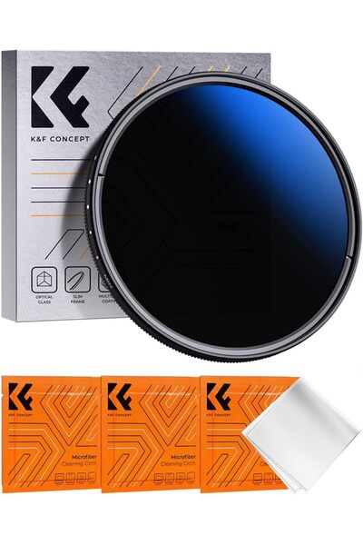 K&F CONCEPT 52mm ND Fader Variable Neutral Density Filter ND2 to ND400 for Camera Lens Ultra-Slim, M
