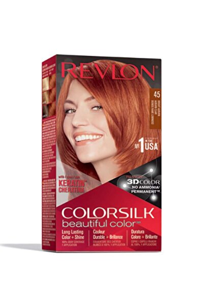 Revlon Vopsea de păr ColorSilk 45 Auburn strălucitor