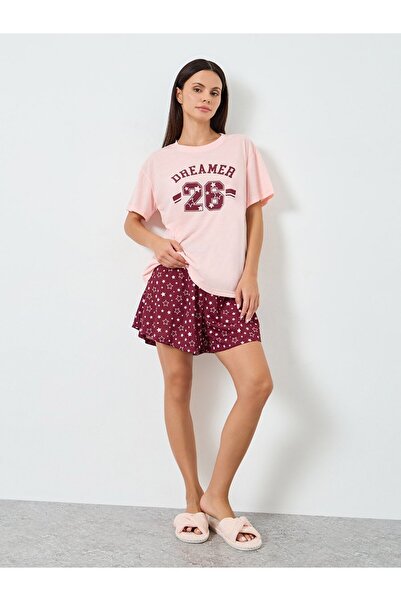 Styli DREAMER GRAPHIC DROP SHOULDER TEE & SHORT SET