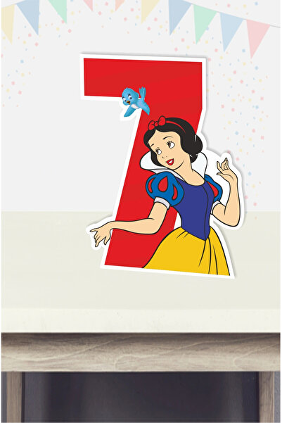 neşeli günlerim Tablă cu numere cu picioare cu tematică Albă ca Zăpada, vârst...