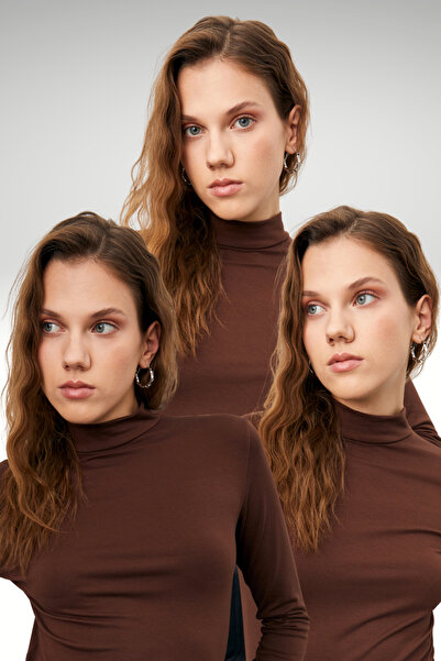 Ladima Women's Bitter Brown 3-Piece Bodysuit