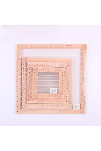 Gerenic نول الحياكة الخشبي المربع مشدود بحبل مقاسات متعددة