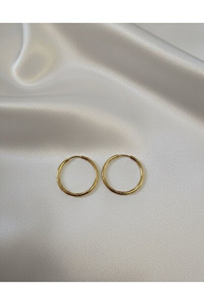 Çelik Gold İnce Halka Küpe