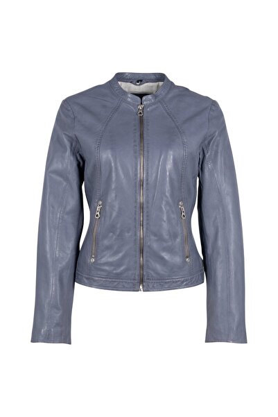 mauritius Geaca de Piele Dama Gipsy Albastra Marlie