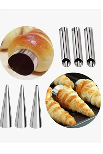 OEM Комплект от 12 форми за торта: 6 цилиндрични форми + 6 конични форми