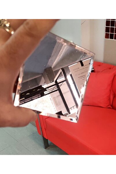 ea-br6 20 ADET PUDRA RENK BİZOTELİ YAPIŞKANLI GERÇEK AYNA 10.5 cm