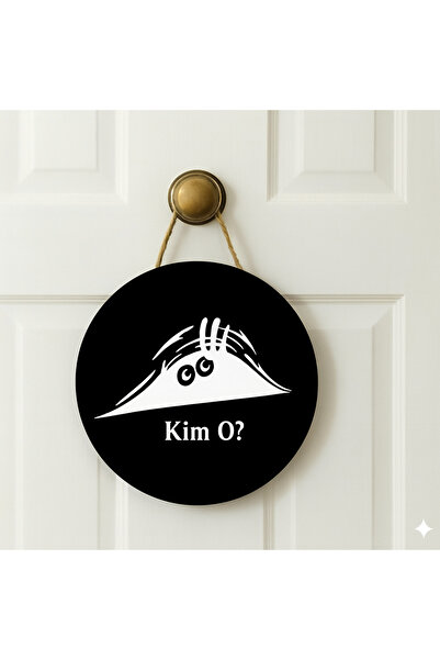 e&a care زخرفة باب كيم أونو باللونين الأسود والأبيض بتصميم مرح، طباعة بالأشعة...