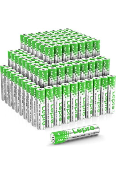 LEPRO AAA Alkaline Batteries 100 Pack