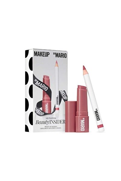 mario مكياج ماريو طقم روج مع محدد باي ماريو ميني