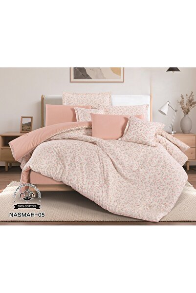 Red Rose Nasma double bedsheet made of 100% cotton for those seeking comfortable sleep. 170 x 230