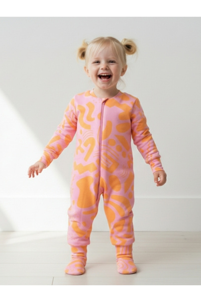 Ella Bonna Fermuarlı Bisiklet Yaka Uyku Tulumu Çoraplı Patikli 2,5 Tog