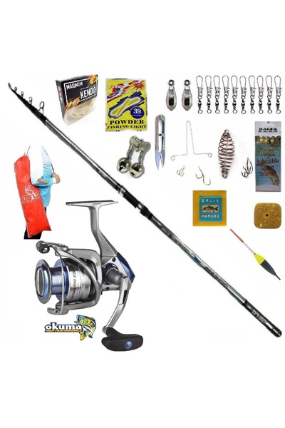 Oslo Okuma Safina Pro 8000 420cm 70-250gr Crome Profesyonel Sazan Kıyı Olta T...