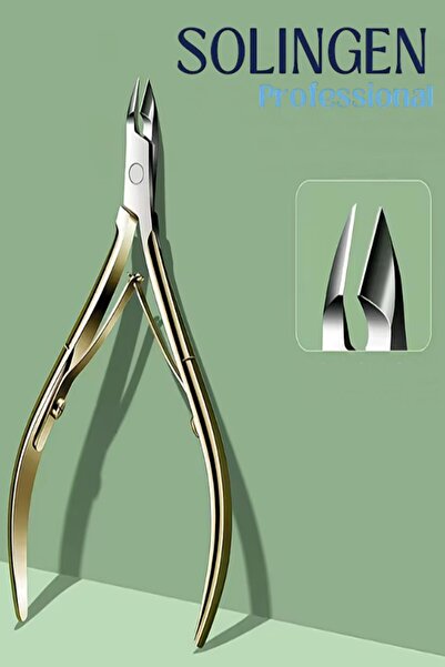 MasterCar Ocean Solingen Gold Seri Et Pensi Manikür Pedikür Tırnak Makası Sol...