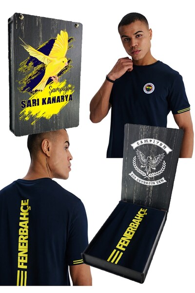 Fenerbahçe Men's Tribune Back-Printed T-Shirt Uv Gift Box
