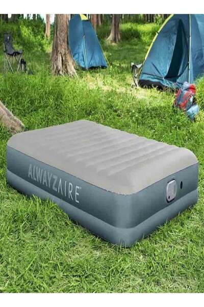 BESTWAY AlwayzAire Fortech Queen Airbed Rechargeable Dual Pump