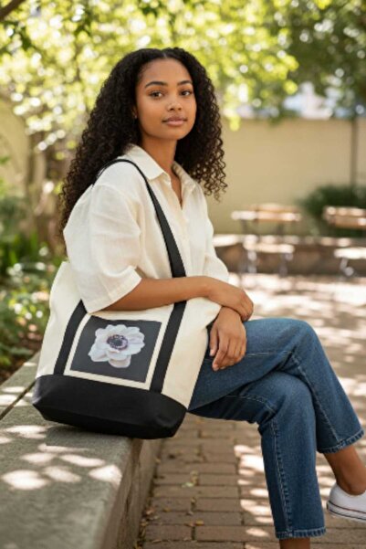 Malika Bez Çanta, Omuz Çantası, Tote Çanta ,Baskılı Çanta,Kanvas Çanta,Plaj Ç...