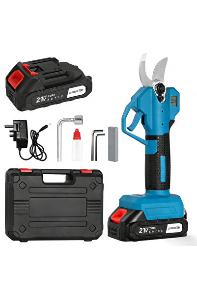 Waite Payging مقص تقليم كهربائي لاسلكي بشفرات SK5، قطر قطع 1.2 بوصة وشاشة LCD