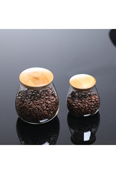 Arabest عبوتان زجاجيتان شفافتان، عبوات تخزين محكمة الإغلاق، أغطية من الخيزران...