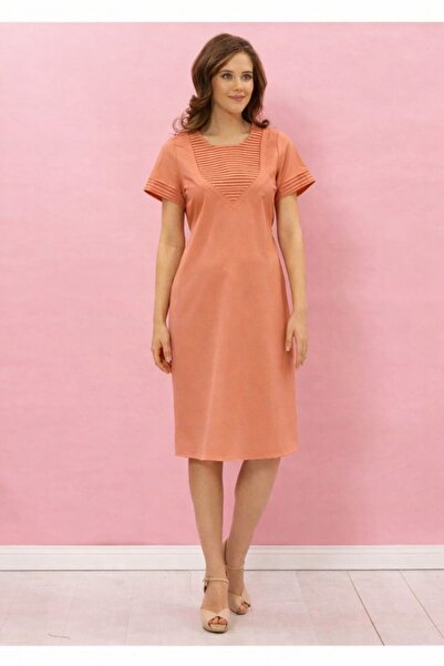 Even Fashion Hamile Giyim Ribbed Detailed Short Maternity Dress