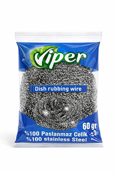 VİPER Industrial Dish Scrubbing Wire 60 Gr