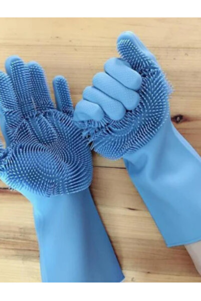 OEM Kitchen gloves with flexible silicone bristles for dishwashing