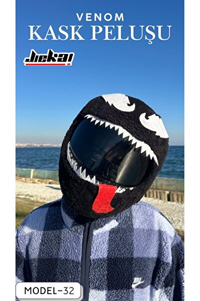 JİEKAİ MODEL-32 KASK PELUŞU VE KASK KILIFI TEK EBAT VENOM