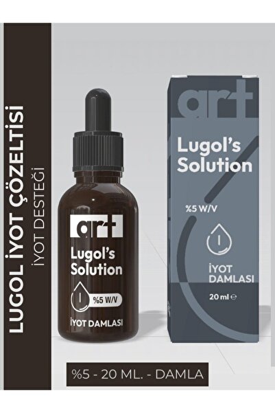 PharmaArt Lugol's Solution - İyot Desteği - İyot Solüsyon - %5 Damla 20 ml.