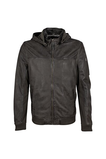 mauritius Geaca de Piele Barbati Olive Inchis GMSalerno