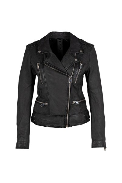 mauritius Gipsy Women's Leather Jacket Dark Grey G2WCona