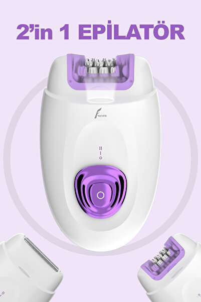 VERYFİT 2 in 1 Tüm Vücut Epilatör 2 Kademeli Hız Ayarlı Kablosuz Tüy Alma Has...