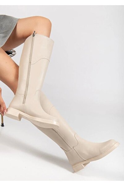 BİKO MAX METAL AKSESUAR DETAYLI KADIN ÇİZME