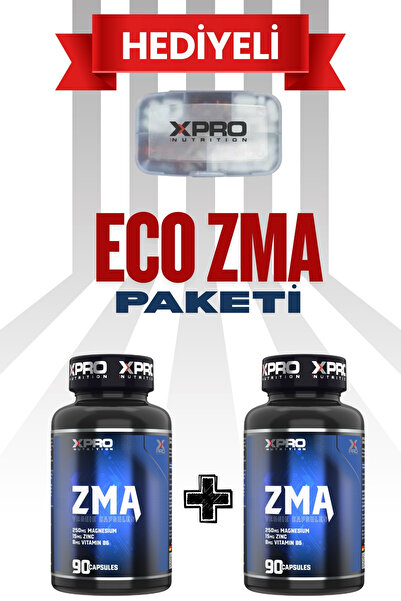 Xpro Nutrition Xpro 2'li Eco ZMA Paketi (90+90 - 180 Kapsül) 90 Servis